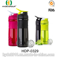 1000ml Neon Color BPA Free Protein Plastic Shaker Bottle (HDP-0329)